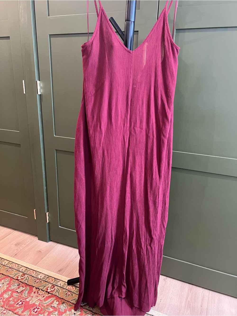 2-Dress Bundle Lovestitch Women’s Slip Maxi Dresses in Magenta and Royal Blue